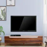 Elegant Walnut Finish Entertainment Unit for Living Room