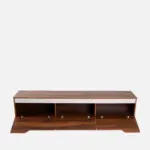 Elegant Walnut Finish Entertainment Unit for Living Room - Image 4