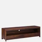 Minimalist Sheesham Wood TV Console with Open Shelf - Image 3