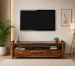 Solid sheesham wood tv cabinet for home furniture