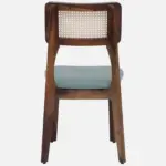 Uorixa Solid Wood Dining Table Set with Cushioned Seating in Natural Finish - Image 3