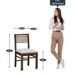Aelmora Solid Sheesham Wood Dining Table Set for 6 with Bench in Classic Finish - Image 7