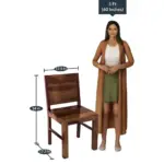 Fistel Sheesham 6 Seater Dining Set, Provincial Teak - Image 4