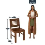 Zenvoria Sheesham 6 Seater Dining Set, Provincial Teak - Image 5