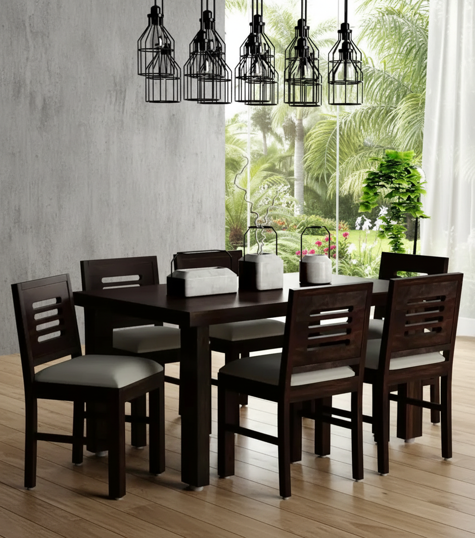 Talira-Sheesham-Wood-6-Seater-Dining-Set-In-Scratch-Resistant-Provincial-Teak-Finish-1.png Talira Sheesham Wood 6 Seater Dining Set In Scratch Resistant Provincial Teak Finish - Image 1