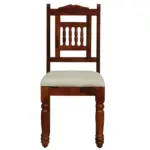 Dinora Solid Sheesham Wood 6 Seater Dining Table Set with Comfortable Chairs - Image 2