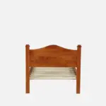 Wexora Solid Sheesham Wood Single Bed with Strong Base in Natural Finish for Home - Image 5
