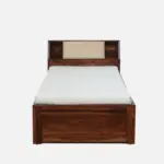 Rlvani Sheesham Wood Single Bed with Smooth Edges in Honey Oak Finish for Modern Homes - Image 10
