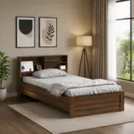 Hamta Engineered Wood Single Bed with Headboard Storage