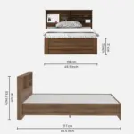Hamta Engineered Wood Single Bed with Headboard Storage - Image 6