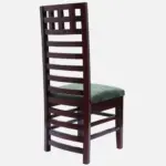 Street Teak Wood Dining Chair (Brown Green (SET OF 2) - Image 5