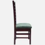 Street Teak Wood Dining Chair (Brown Green (SET OF 2) - Image 7