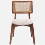 Ice Teak Wood Dining Chair In Teak Gold Finish (SET OF 2) - Image 7