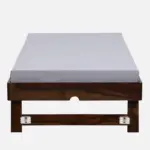 Denvio Wooden Single Bed in Dark Wenge Finish with Durable Build - Image 5