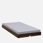 Denvio Wooden Single Bed in Dark Wenge Finish with Durable Build - Image 12