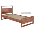 Ava Sheesham Wood Single Bed In Provincial Teak Finish - Image 3