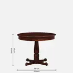 Rrveta Sheesham Wood Dining Set in Warm Forest Tone (SET OF 2) - Image 11