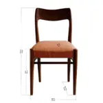 Sky Retro Dining Chair In Natural Teak Finish (SET OF 2) - Image 5