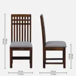Sistel Sheesham 4 Seater Dining Set, Provincial Teak - Image 4