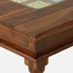 Uelvora Sheesham Wood Dining Set in Light Earth Finish - Image 2