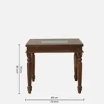 Uelvora Sheesham Wood Dining Set in Light Earth Finish - Image 8