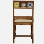 Uelvora Sheesham Wood Dining Set in Light Earth Finish - Image 9