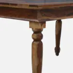 Beltrix Solid Wood Dining Table in Raw Nature Tone - Image 10
