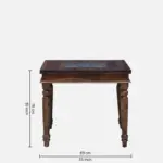 Turexa Solid Wood Dining Table in Natural Essence Finish - Image 4
