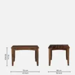 Sorevyn Sheesham Wood Dining Set in Natural Flow Texture - Image 6