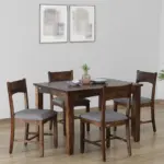 Nelmora Solid Wood Dining Table with Pure Grain Texture