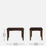 Nelmora Solid Wood Dining Table with Pure Grain Texture - Image 9