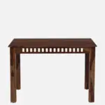 Alvora Wooden Dining Table in Pure Natural Finish with Elegant Design - Image 8