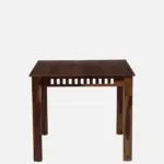 Alvora Wooden Dining Table in Pure Natural Finish with Elegant Design - Image 11
