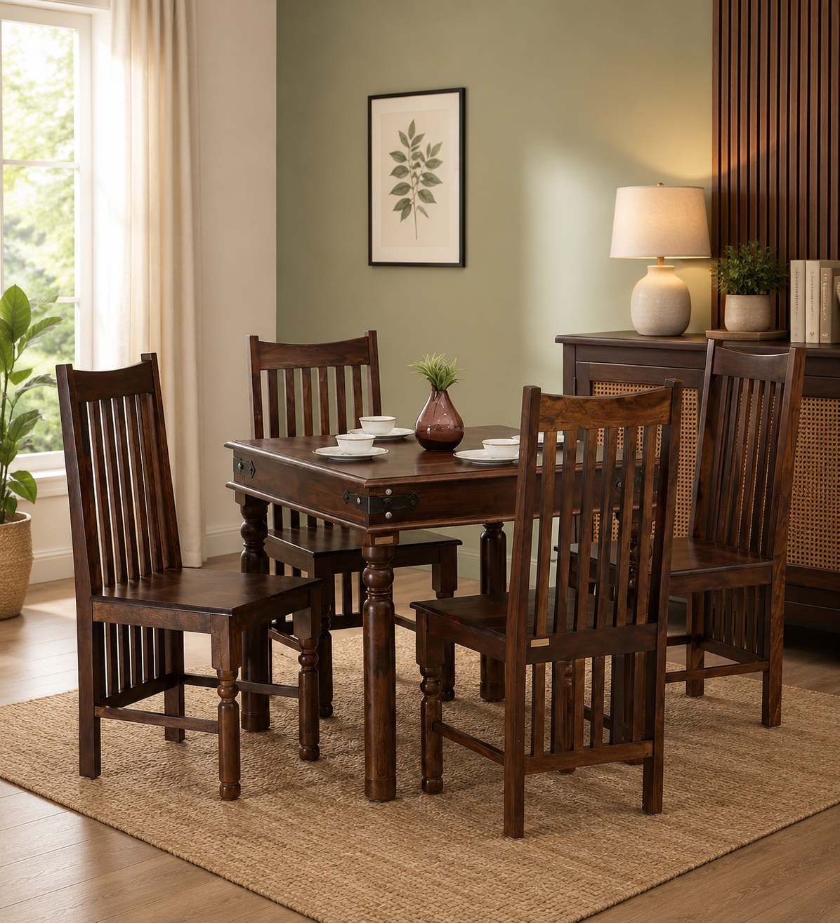 Porvexa-Solid-Wood-Dining-Table-with-Natural-Texture-and-Strong-Wooden-Base-classic-wood-1.webp Porvexa Solid Wood Dining Table with Natural Texture and Strong Wooden Base - Image 1