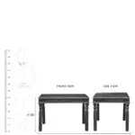 Rohemiana Rustik 4 Seater Solid Mango Wood Dining Table in Honey Finish - Image 2