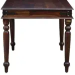 Spacewood Aptima 4 Seater Dining Table in Classic Walnut & White Finish - Image 3