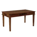 Jrenvia Solid Wood Dining Table in Forest Natural Finish - Image 2