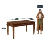 Jrenvia Solid Wood Dining Table in Forest Natural Finish - Image 3