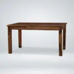 Sudora Solid Wood Dining Table in Real Wood Essence Finish - Image 6