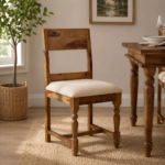 Nain Sheesham Dining Chairs, Provincial Teak Set of 2