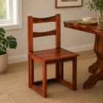 Nain Sheesham Wood Folding Dining Chair In Honey Oak Finish (SET OF 2)