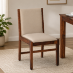 Nain Sheesham Dining Chairs, Honey Oak Set of 2 (33.5x19.5 in)