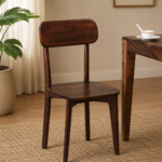 Nain Sheesham Dining Chairs, Provincial Teak Set of 2 (35x17.25 in)