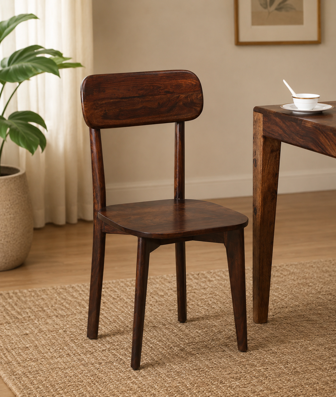 Classicwood-1-26.png Nain Sheesham Dining Chairs, Provincial Teak Set of 2 (35x17.25 in) - Image 1