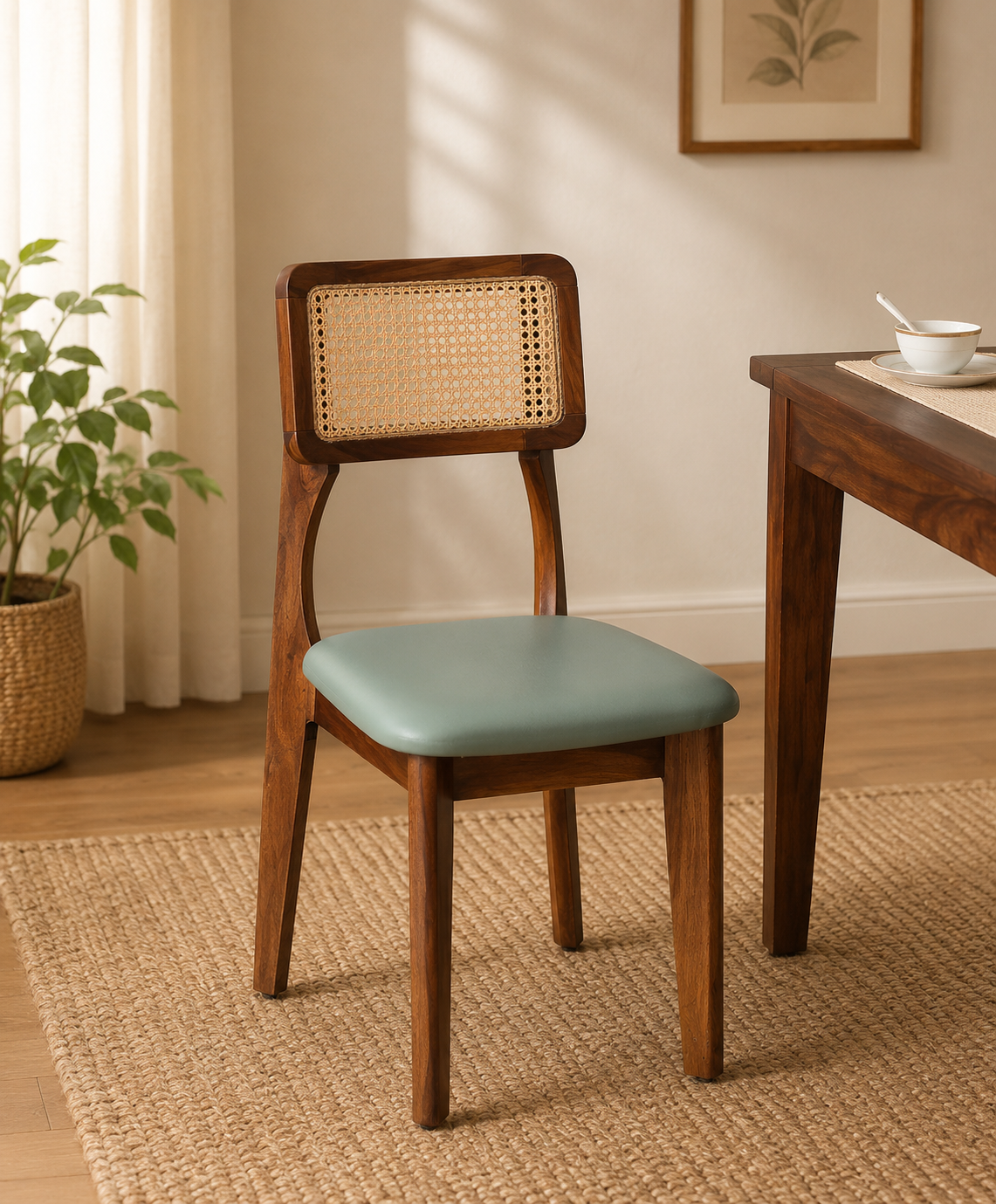 Classicwood-1-28.png Nain Sheesham Wood Dining Chairs In Scratch Resistant Provincial Teak Finish (SET OF 2) - Image 1