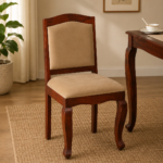 Nain Sheesham Dining Chairs, Honey Oak Set of 2 (35.5x18 in)