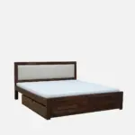 Fspen Contemporary Queen Size Storage Bed with Premium Cushion Headboard - Image 3
