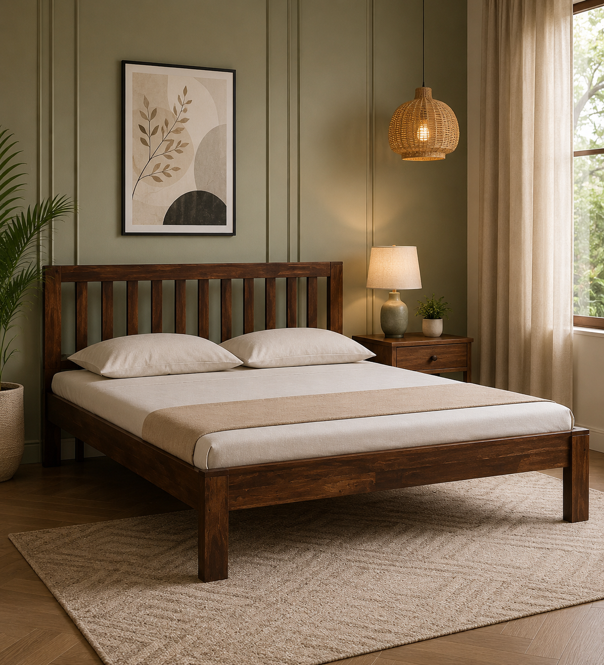 Jenvoria-Modern-Natural-Finish-King-Size-Wooden-Bed-with-Premium-Design-classic-wood-1.webp Jenvoria Modern Natural Finish King Size Wooden Bed with Premium Design - Image 1