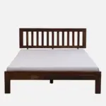 Jenvoria Modern Natural Finish King Size Wooden Bed with Premium Design - Image 6