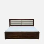 Zelcrona Luxury Wooden King Size Bed for Sophisticated Bedroom Decor - Image 4